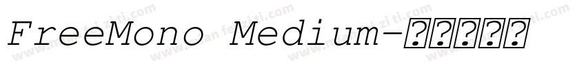 FreeMono Medium字体转换